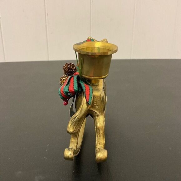 Vintage Antique Interpur International Rocking Horse With Bell Christmas Decor - Picture 6 of 7